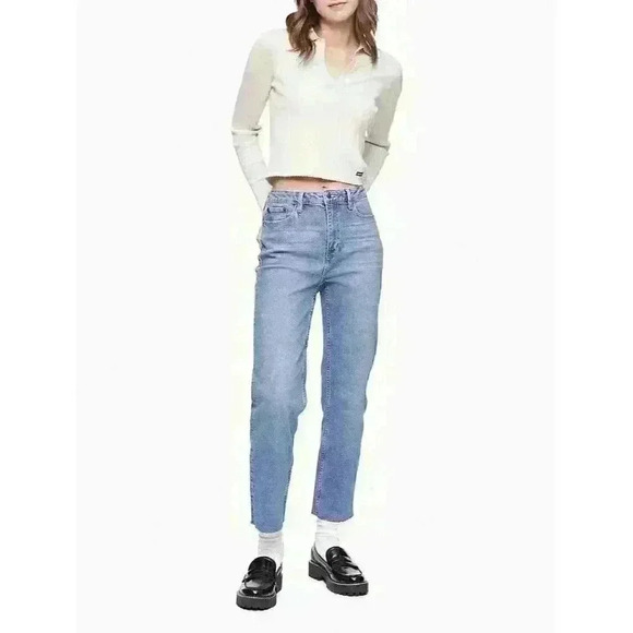 NEW! Calvin Klein Women's 31 Straight Fit High Rise Ankle Jeans NWT $79.50 - Picture 1 of 1